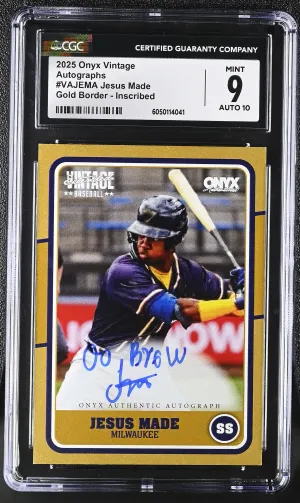 2025 Onyx Vintage Autographs #VAJEMA Jesus Made CGC 9