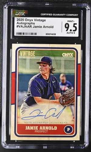 2025 Onyx Vintage Autographs #VAJAAR Jamie Arnold CGC 9.5