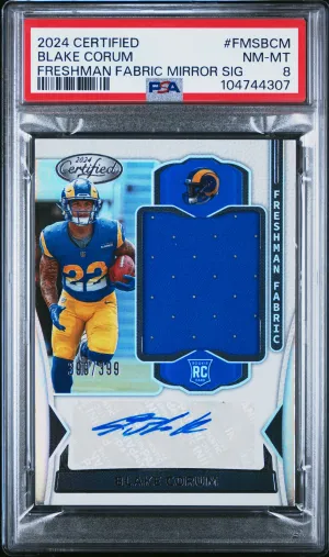 2024 Panini Certified Freshman Fabric Mirror Signatures Blake Corum