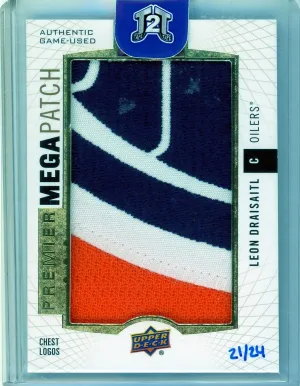 2017-18 Upper Deck Premier Hockey Leon Draisaitl Premier Mega Patch /24 #8APP