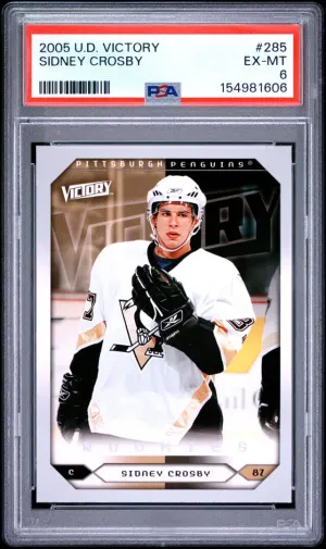 2005 Upper Deck Victory #285 Sidney Crosby RC PSA 6