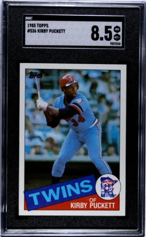 1985 Topps Kirby Puckett RC SGC 8.5