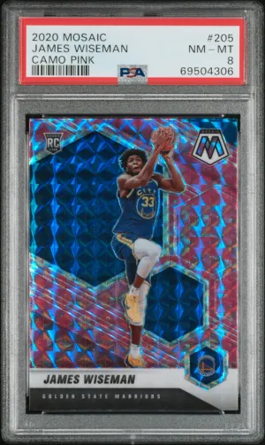 2020 Panini Mosaic James Wiseman Camo Pink