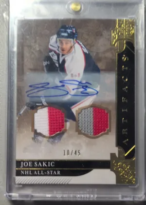 2019-20 Upper Deck Artifacts Joe Sakic NHL All-Star Auto Patch /45 #150