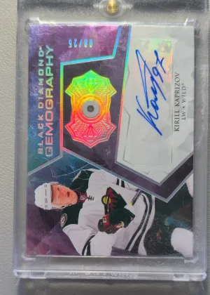 2020-21 Upper Deck Black Diamond Kirill Kaprizov Gemography Auto /15 #G-KK