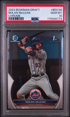 2023 Bowman Draft Nolan McLean Chrome PSA 10 #BDC96