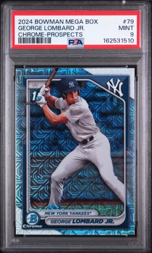 2024 Bowman Mega Box Chrome Prospects George Lombard Jr. PSA 9 #79