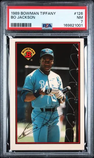 1989 Bowman Tiffany Bo Jackson PSA 7 #126