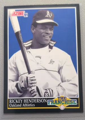 1991 Score Rickey Henderson The Franchise #857