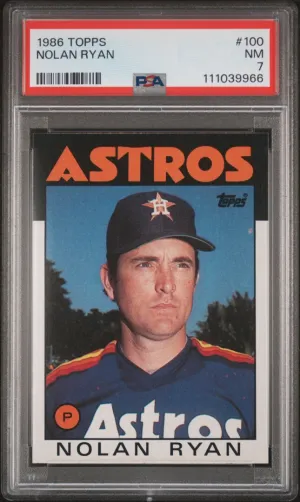 1986 Topps Nolan Ryan PSA 7 #100