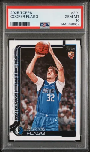 2025 Topps Cooper Flagg RC PSA 10 #201