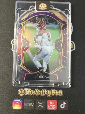 2020 Panini Select Joe Burrow Purple Concourse #46 Die Cut Rookie RC