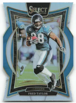 Fred Taylor 2024 Panini Select Silver Prizm Die Cut Jaguars