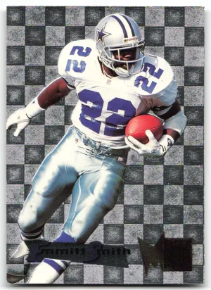 Emmitt Smith 1995 Fleer Metal Silver Flashers Cowboys