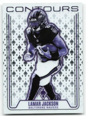 Lamar Jackson 2024 Panini Phoenix Contours Ravens