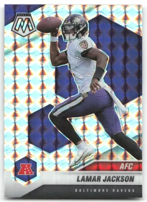 Lamar Jackson 2021 Panini Mosaic Prizm Silver Ravens