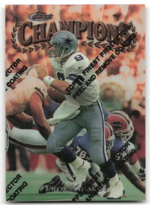 Troy Aikman 1997 Finest Cowboys Peel Film ON