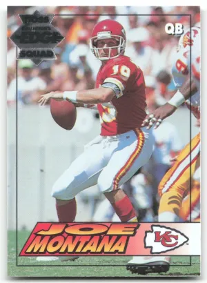 Joe Montana 1994 Collector's Edge Boss Squad Silver Chiefs