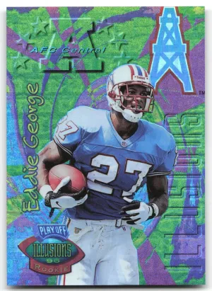 Eddie George RC 1996 Playoff Illusions Spectralusion Elite Oilers