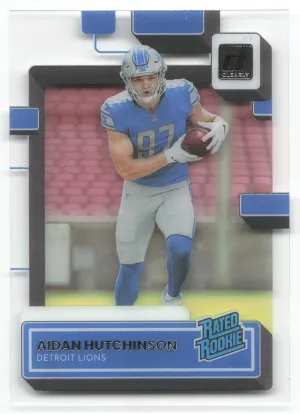 Aidan Hutchinson RC 2022 Clearly Donruss Lions