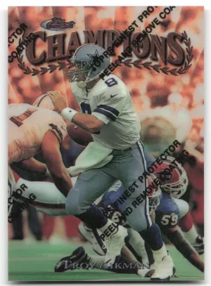 Troy Aikman 1997 Finest Cowboys Peel Film ON