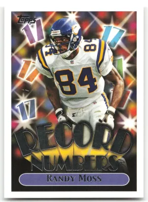 Randy Moss 1999 Topps Record Numbers Silver Vikings