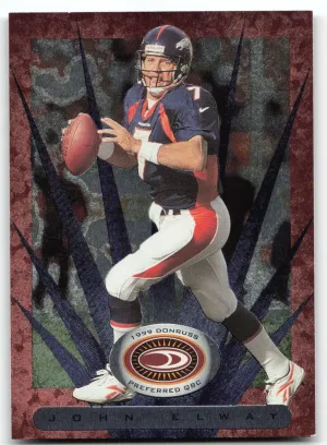 John Elway 1999 Donruss Preferred QBC Broncos