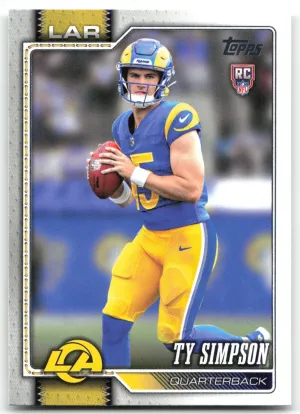 Ty Simpson RC 2026 Topps Flagship Rams
