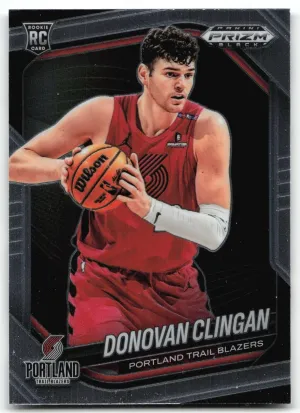 Donovan Clingan 2024-25 Panini Prizm Black Trail Blazers