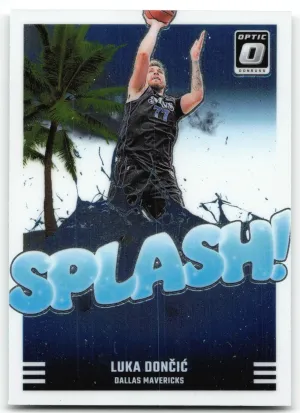 Luka Doncic 2024-25 Donruss Optic Splash! Mavericks