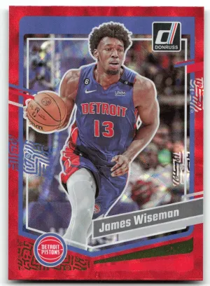 James Wiseman 2023-24 Donruss Red Pistons