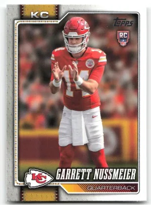Garrett Nussmeier RC 2026 Topps Flagship Chiefs