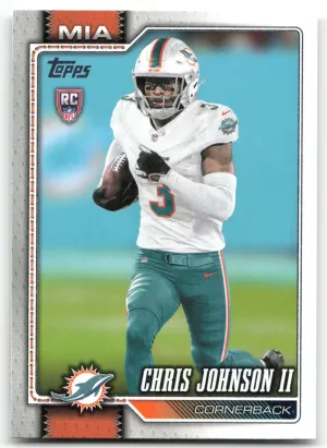 Chris Johnson II RC 2026 Topps Flagship Dolphins