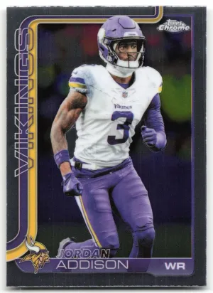 Jordan Addison 2025 Topps Chrome Vikings