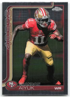 Brandon Aiyuk 2025 Topps Chrome 49ers