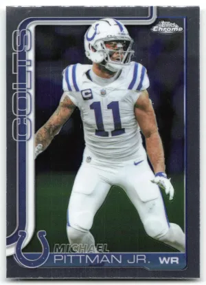 Michael Pittman Jr. 2025 Topps Chrome Colts