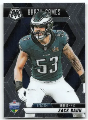 Zack Baun 2025 Panini Mosaic Eagles