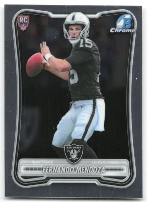 Fernando Mendoza 2026 Bowman Chrome Raiders