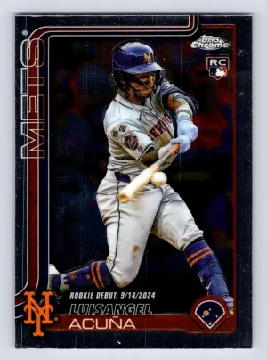 Luisangel Acuña RC 2025 Topps Chrome Update Mets