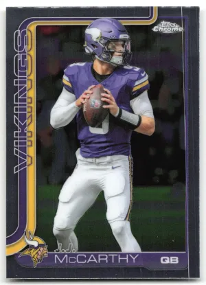 J.J. McCarthy 2025 Topps Chrome Vikings