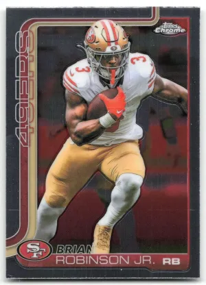 Brian Robinson Jr. 2025 Topps Chrome 49ers