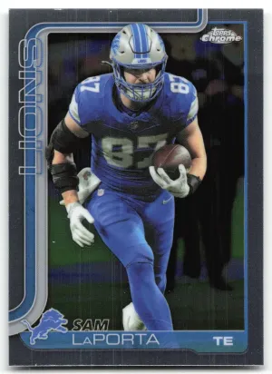 Sam LaPorta 2025 Topps Chrome Lions