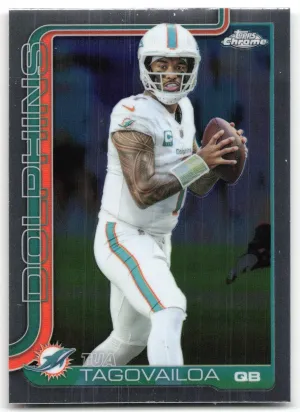 Tua Tagovailoa 2025 Topps Chrome Dolphins