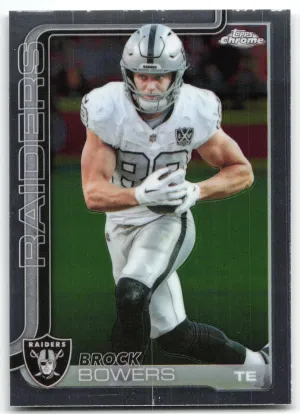 Brock Bowers 2025 Topps Chrome Raiders