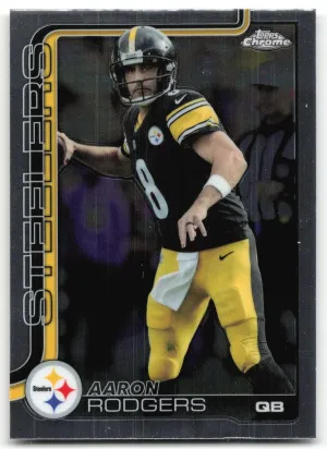 Aaron Rodgers 2025 Topps Chrome Steelers