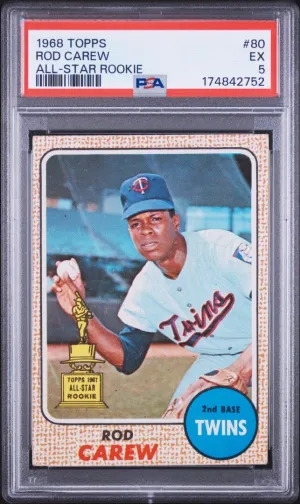 1968 Topps Rod Carew All-Star Rookie PSA 5 #80