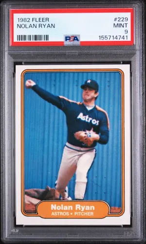 1982 Fleer Nolan Ryan PSA 9 #229