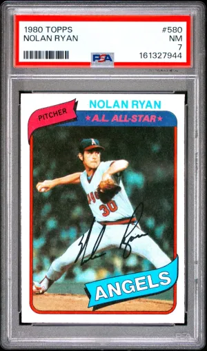 1980 Topps Nolan Ryan PSA 7 #580