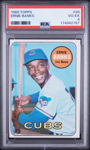 1969 Topps Ernie Banks PSA 4 #20