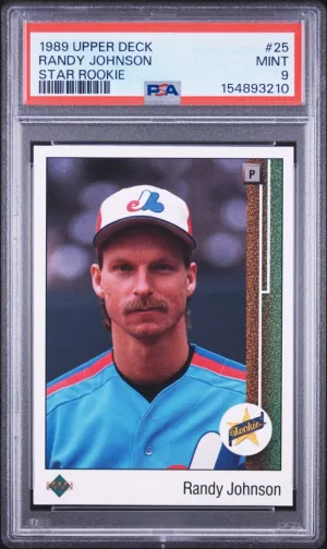 1989 Upper Deck Randy Johnson RC Star Rookie PSA 9 #25